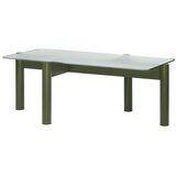 noo.ma Zelena klubska mizica s stekleno mizno ploščo 55x105 cm Kob – | Shoptok.si