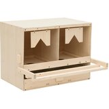  Gnijezdo za kokoši s 2 odjeljka 63x40x45 cm masivna borovina | shoptok.hr