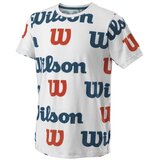 Wilson Majice s kratkimi rokavi All Over Logo Tech Bela Cene