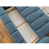Bobochic Paris Modra raztegljiva/s prostorom za shranjevanje sedežna garnitura 251 cm Fuji – | Shoptok.si