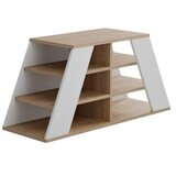 Hanah home pyramid shoe bench - oak, white oakwhite shoe cabinet | ePonuda.com
