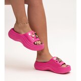 Gemre Dark pink flip-flops with shiny embellishment Berwana | Shoptok.si