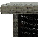 Poli kutni barski stol sivi 100 x 50 x 105 cm od poliratana | shoptok.hr