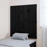  Uzglavlje za krevet Crno 82,5 x 3 x 90 cm od masivne borovine | Eponuda.com