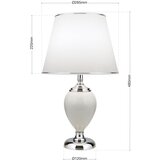 Orion LA 4-1229 - Stona lampa OVUM 1xE27/40W/230V 48 cm keramika bela/hrom | Eponuda.com