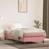 vidaXL Vzmetnica z žepkasto vzmetjo roza 80x210x20 cm žamet | Shoptok.si
