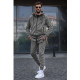 Madmext Anthracite Printed Tracksuit, Hoodie 5906 | Shoptok.si