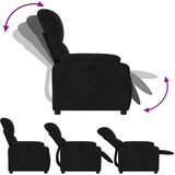  Naslonjač od mikrovlakana crni | shoptok.hr