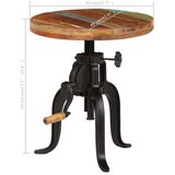  Bočni stolić od obnovljenog drva i željeza 45 x (45 - 62) cm | shoptok.hr