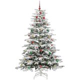 vidaXL Umjetno božićno drvce s nogom Bijelo 240 cm PE i PVC | shoptok.hr
