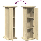 vidaXL Stalak za izložbu s pohranom boja hrasta 31x30x90 cm drveni | shoptok.hr