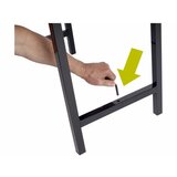 Extol Sklopivi radni sto 100x60 cm braon/crna | Eponuda.com