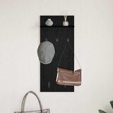  Vješalica za kapute na zidu Zidne Crni hrast 40 x 10 x 90 cm | shoptok.hr
