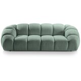Micadoni Home Svetlo zelena žametna sedežna garnitura 254 cm Diana – Cene