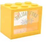 Kasica - Bank Blox, Holiday Fund, Yellow