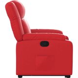  Naslonjač na podizanje od umjetne kože crveni | shoptok.hr