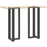  Noge za barsko mizo v obliki črke T 2 kosa antracit 40x35x(110-111) cm jeklo | Shoptok.si