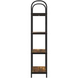 vidaXL Polica Dimljeni hrast 60 x 30 x 146 cm Konstruirano drvo | shoptok.hr