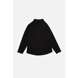 Trendyol Black Collar Detailed Sports Sweatshirt Cene