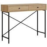 Marckeric Stranska mizica z mizno ploščo v hrastovem dekorju v naravni barvi 35x110 cm Titan – Cene