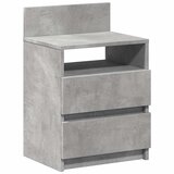  Noćni ormarić s 2 ladice, betonsko siva 40x33x60 cm | shoptok.hr