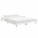  Okvir kreveta visoki sjaj bijeli 135 x 190 cm konstruirano drvo | shoptok.hr