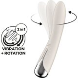 Satisfyer Spinning Vibe 1 - vibrator G-točke s rotirajućom glavom (bež) | shoptok.hr