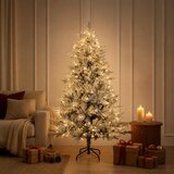  Umjetno božićno drvce s nogom 180 cm 300 LED lampica | shoptok.hr