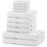 DecoKing Set od 4 mala, 4 srednja i dva velika bijelih ručnika Marina White Cijene