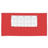  Zid šatora za zabavu 2 pcs 400 x 195 cm Crvena PE i čelik | shoptok.hr