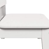  Vrtne stolice 2 kom bijele 60x52,5x72 cm od masivne borovine | shoptok.hr