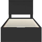 Konstrukcija postelje Črna 90 x 200 cm Inženirsko leseno, (5000121605) | Shoptok.si
