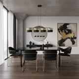  visilica na sajli lux 4xE27/15W/230V crna/zlatna | Eponuda.com