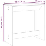 vidaXL Barski stol sivi 102 x 50 x 103,5 cm od konstruiranog drva | shoptok.hr