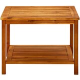 Maison Chic Klubska mizica - kavna mizica - Nizka mizica 60x60x45 cm trden akacijev les, (21754080) Cene