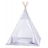 Molarem Home Dječji tipi šator TEEPEE TENT 124x124x170 cm s prostirkom i 2 jastuka | shoptok.hr