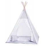 Dječji tipi šator TEEPEE TENT 124x124x170 cm s prostirkom i 2 jastuka