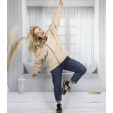 Pri Warm women's sweatshirt one-color basic with hood BROOKLYN | Shoptok.si
