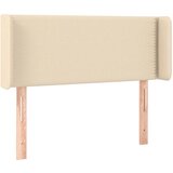 Maison Chic vzglavna omarica - nočna omarica - posteljna omarica z ušesi krem 103x16x78/88 cm blago, (21708692) Cene