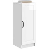  Strani šal Bela visok sijaj 33 x 34,5 x 87 cm Inženirski les, (5000217935) | Shoptok.si