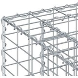  Gabionski uzdignuti krevet Srebrno 50 x 50 x 80 cm - 50 x 50 x 80 cm | shoptok.hr