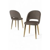 Hanah home set stolica (4 komada) pane cappuccino gold | ePonuda.com
