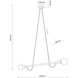  Luster na sajli HELIX 2xE27/15W/230V crna/bež | Eponuda.com