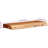 vidaXL Stenske police 2 kosa 40x20x3,5 cm masivni les akacija | Shoptok.si