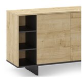 Marckeric Nizka komoda v hrastovem dekorju 170x80 cm Cequoia – | Shoptok.si