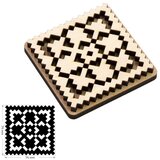  Leseni žig ROSA TALENT št. 1 Geometrija 7,5x7,5 cm Cene