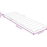  Jastuk za ležaljku prošarani smeđesivi 200x50x4 cm od tkanine | shoptok.hr