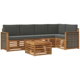 vidaXL Kotna sedežna garnitura z blazino 5 pcs Naravna in antracitna, (5000283365) | Shoptok.si