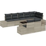  Set vrtnih kauča od 9 komada s jastučićima sivi poli ratan | shoptok.hr