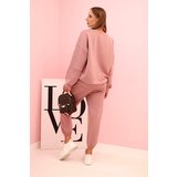 Kesi Włoski Set sweatshirt + pants buttery fabric dark pink | shoptok.hr